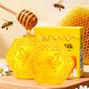2pc Honey & Milk Moisturizing Cleansing Bar 80g with Net - Gentle for Face & Body, Rich Lather, Cleans Without Over-Drying