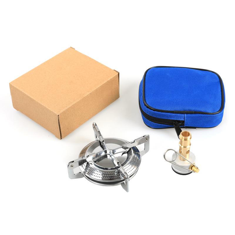 Outdoor Camping Portable Gas Stove Fold Removable High Power Stove Multi Fuel Adjustable Energy-saving Stove Cooker Picnic Tools