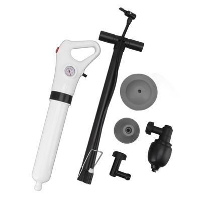 Toilet Plunger Pneumatic Drain Dredger Manual Dredging Tool for Bathroom Plumbing Washing Basin