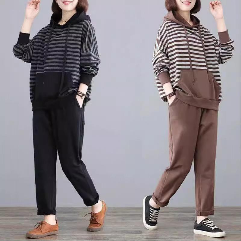 Костюм для полных Осенне-зимняя мода Большой размер Свободный Утягивающий Костюм, скрывающий живот для женщин M чёрный