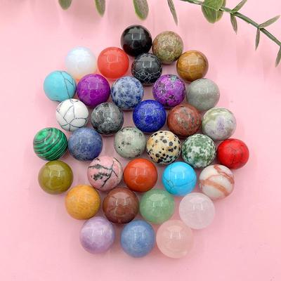 16mm ornament z achátové křišťálové koule pro DIY šperky