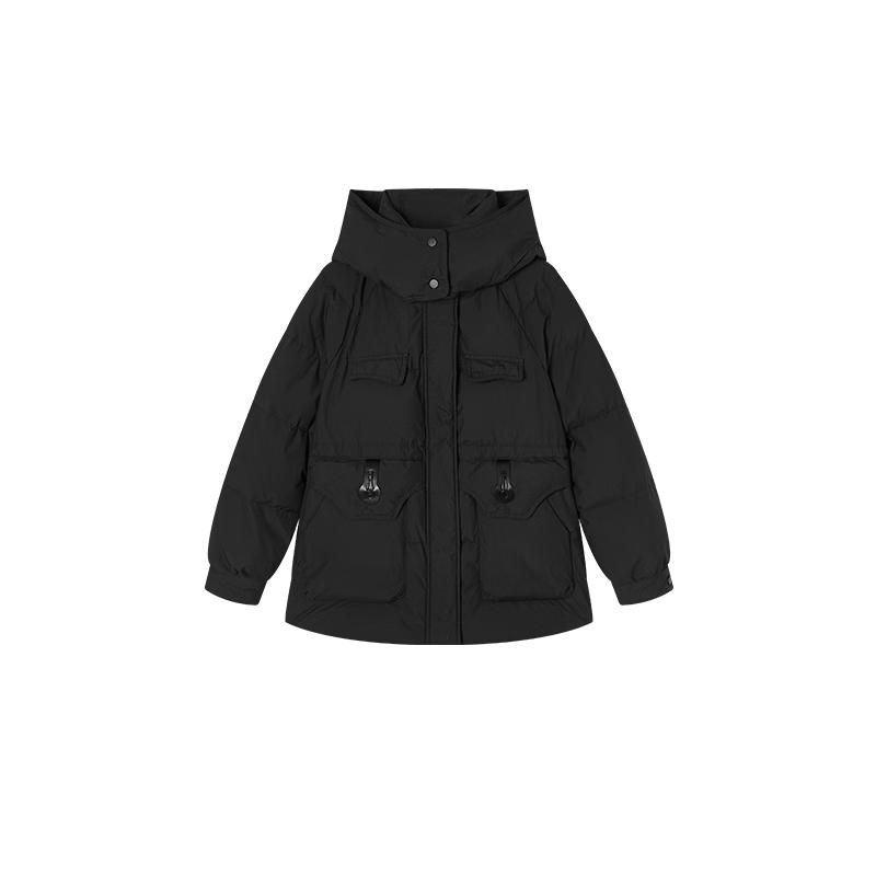 Xiangying Women s Slim-Fit Hooded 90% Down Jacket M