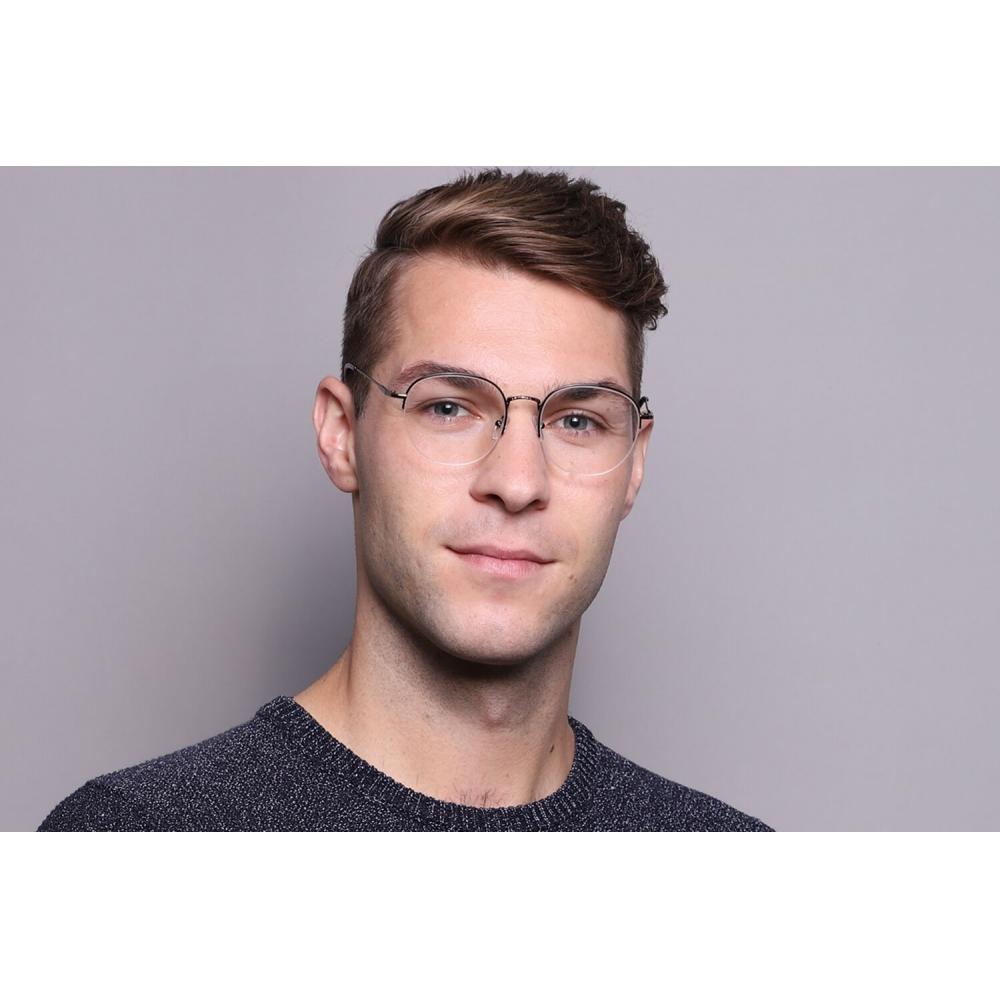 Semi Rimless Oval Black Smartbuy Collection Treysab 930b Fashion Men Eyeglasses
