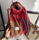 Retro plaid Japanese and Korean atmosphere plaid scarf women's plaid series contrasting color warm shawl student scarf