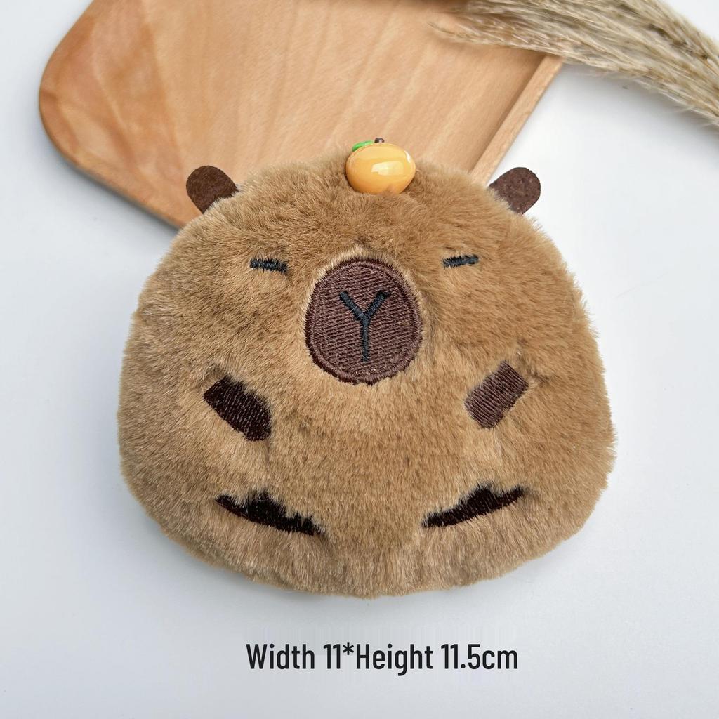 Capybara Plush Pendant: Cute Cartoon Guinea Pig Doll Keychain Ornament