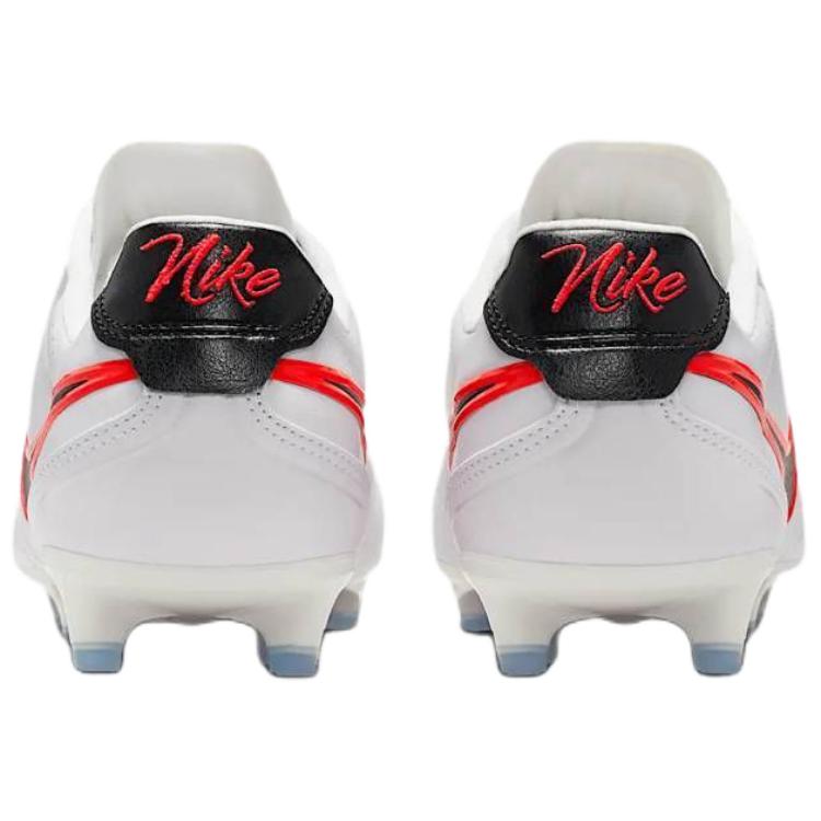 Nike Tiempo Ligera Pro Comfort Fit Soccer Shoes Unisex Soccer Shoes White Red HQ3158-106