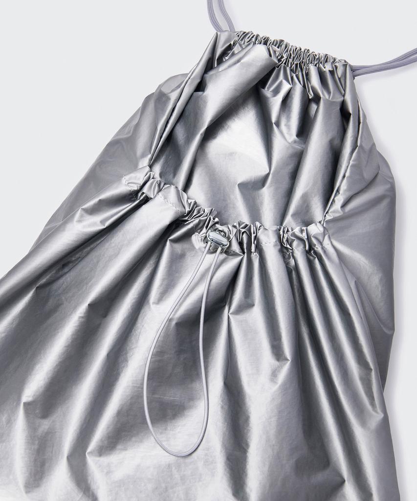 Musinsa Standard Woman Shiny Gym Sack [Silver]