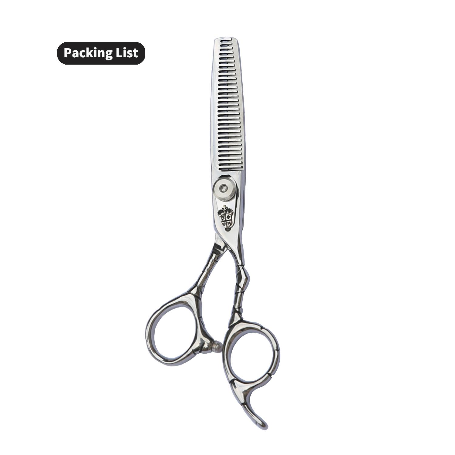

Sangelar 6-дюймовые серебряные ножницы для волос Профессиональные парикмахерские инструменты Изогнутые режущие ножницы Истончение ножниц Парикмахерские инструменты Семейный уход за волосами Высший класс Thinning Scissors серебряный