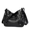 New Women's Multi-Pocket Soft Leather Shoulder & Messenger Bag - Ideal for Middle-Aged and Elderly Ladies