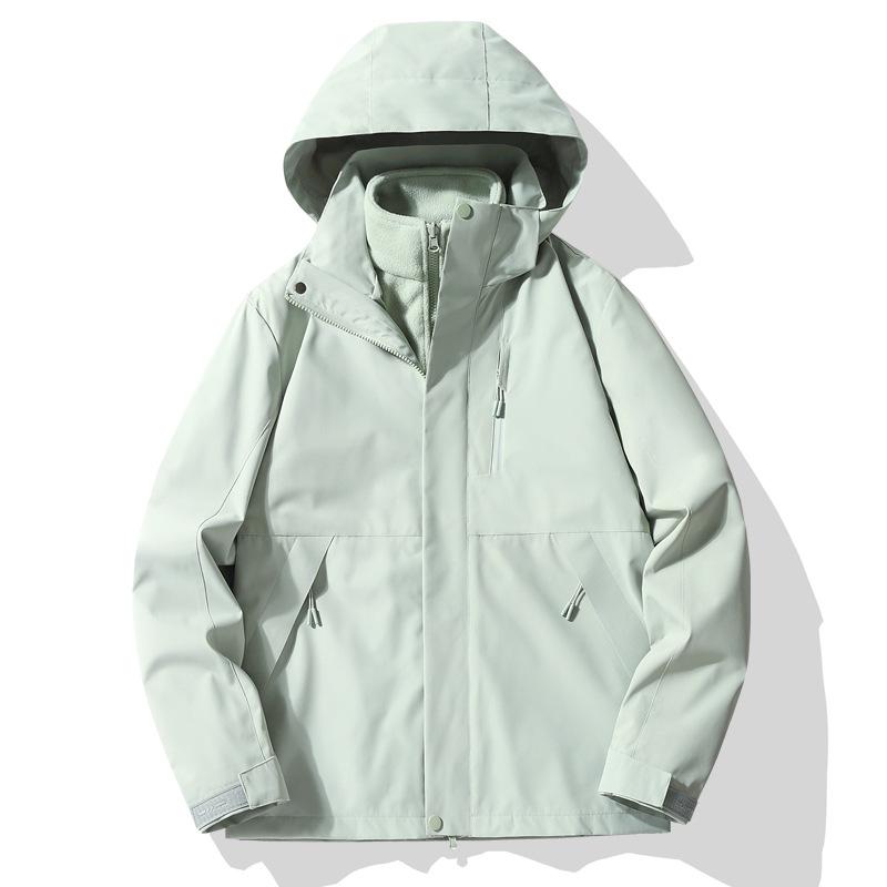 Camel Women's 3-in-1 Windproof Waterproof Mountaineering Jacket for Early Spring