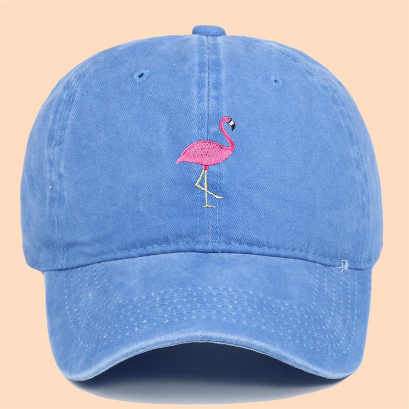 Fire Flamingo Embroidered Baseball Cap With Sun Protection For Outdoor Casual Wear