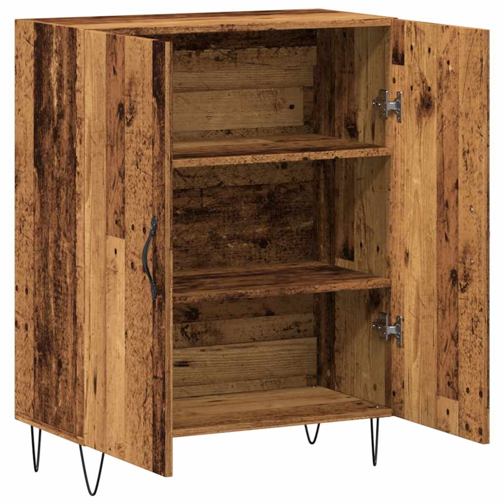Sideboard with Reclaimed Wood Look 69.5 X 34 X 90 Cm Engineered Wood