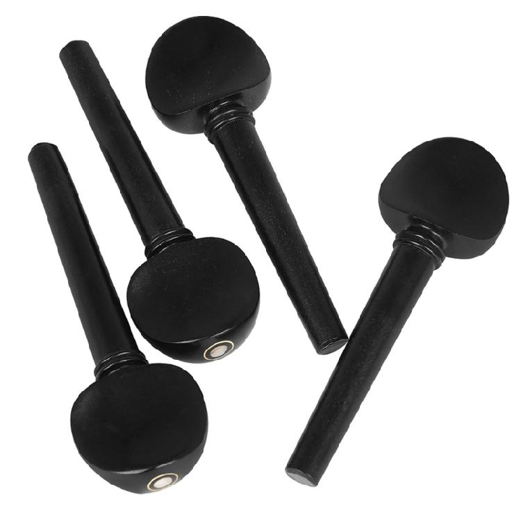 Practical Ebony Tuning Pegs Not Drilling Design for Convenient Replacement and Better Sound Suitable for Most Cellos