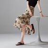 SOFSIL Silk Chinese Print Fishtail Skirt