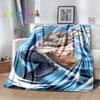 Hashibira Inosuke Demon Slayer Character Anime Blanket Lightweight Comfortable Soft Breathable Ultra Warm Blanket Bedding Travel