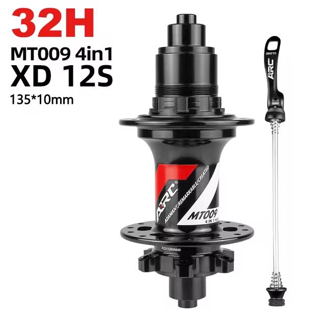 ARC MT009 Fahrradnabe 32 28 36 Löcher 6 Klinken HG MS XD 8 9 10 11 12 Gänge Freilaufkörper Gedichtete Lager MTB Mountainbike Vorder- Hinterradnabe