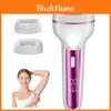 Electric Hair Removal Device With Cleaning Brush Head For Underarms And Arms
