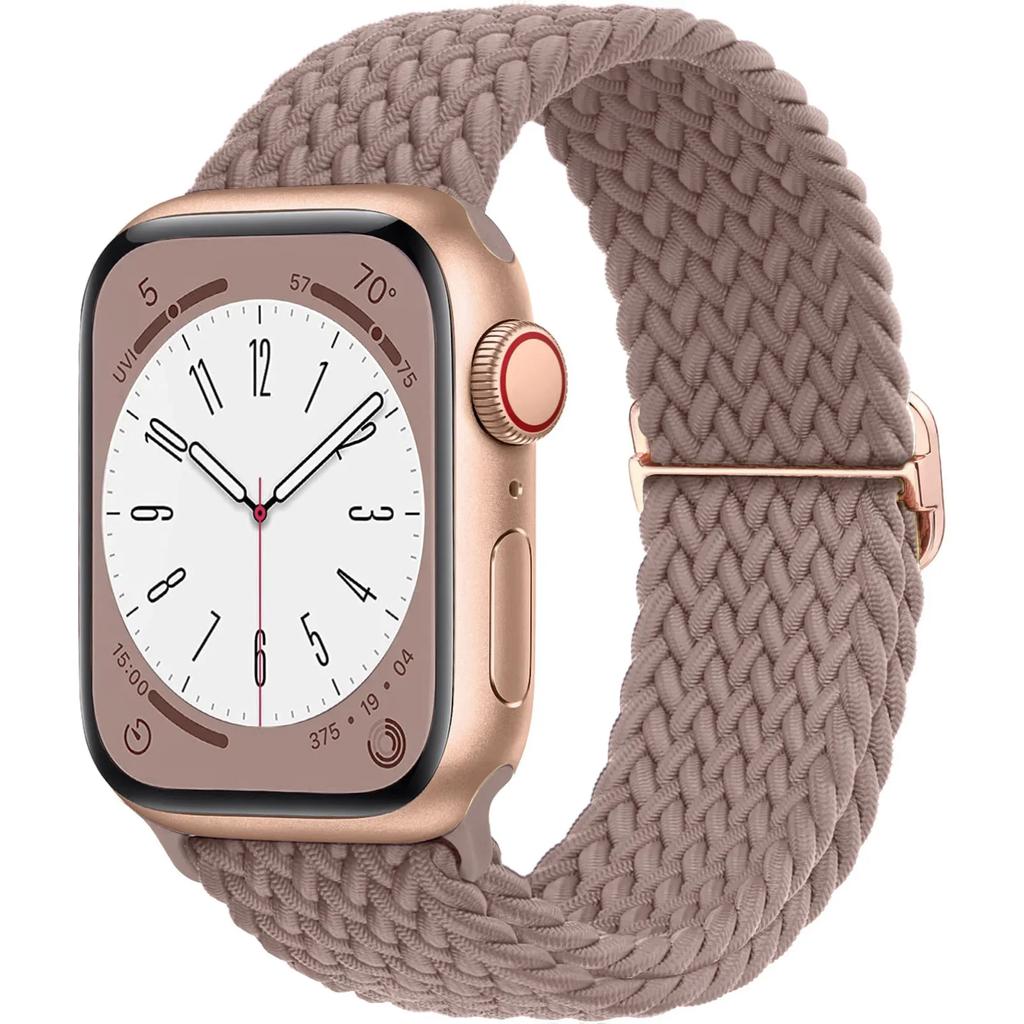Braided Loop Strap For Apple Watch Band 42/46mm 45/41mm 38/40mm 44mm 49mm Nylon Solo Bracelet iWatch series 10 9 se 8 7 6 Ultra2