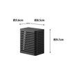 Yamazaki Magnetic Deodorizer X X Tower Floating Bathroom 3662 Anti-Mold & Case, Small, Black, Approx. W8.5 D5.6 H9.7cm, Anti-Mold Case, Storage,