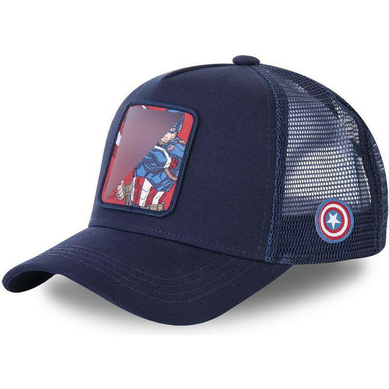 Summer cartoon animation hat mesh personality trendy men's and women's hat Korean version baseball cap animal mesh hat large brim