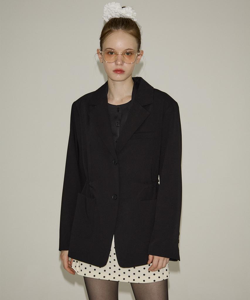 Salon De Yohn Oversized String Jacket_ Black