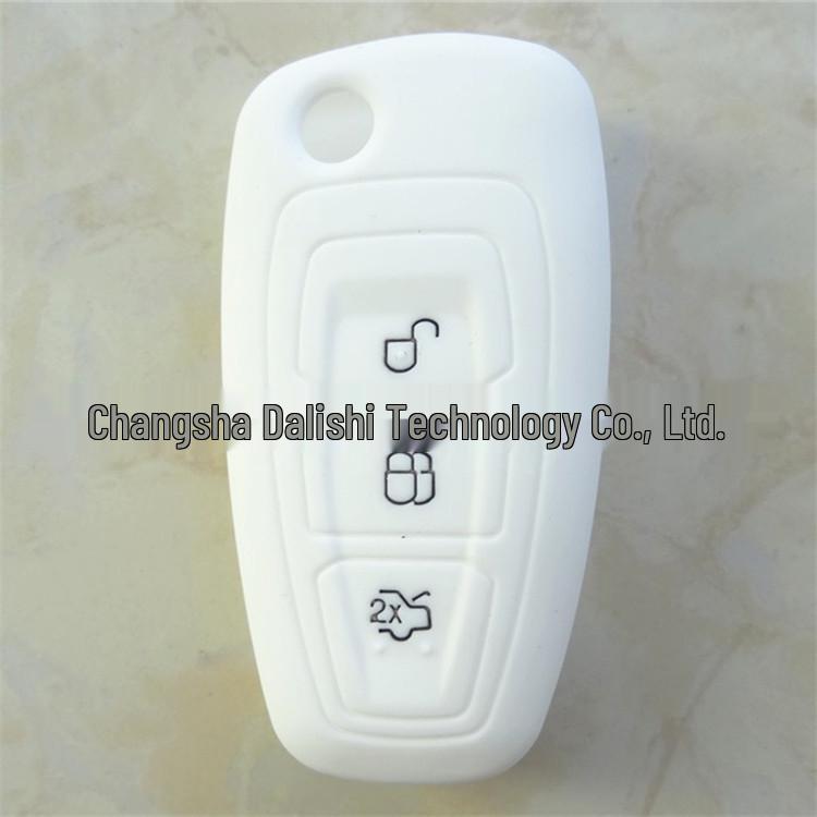 Silikon-Autoschlüsselhülle für Ford 3-Tasten-Fernbedienung - Mehrfarbig, Sturzsichere Schutzschale