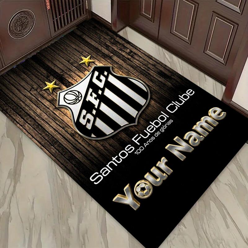 Name Custom Santos FC Art Carpet Rug for Living Room Bedroom Home Sofa Decoration,Kids play Non-slip Floor Mat