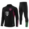 Juventus/Dortmund/Bayern Long-Sleeved Half-Zip Suits, Training Uniforms, Warm-Up Appearances, Soccer Uniforms, Adults And Children