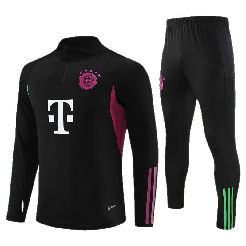 Juventus/Dortmund/Bayern Long-Sleeved Half-Zip Suits, Training Uniforms, Warm-Up Appearances, Soccer Uniforms, Adults And Children