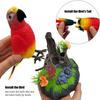 Simulation Electric Birds Toys, Desk Chirping Birds with Pen Holder, Decorative Realistic Pet Bird for School Bedroom Living Room