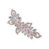 Bridal Rhinestone Pearl Hair Clip Alloy Comb Shaped Accessory With Crystal And Pearl Decoration For Wedding Dress