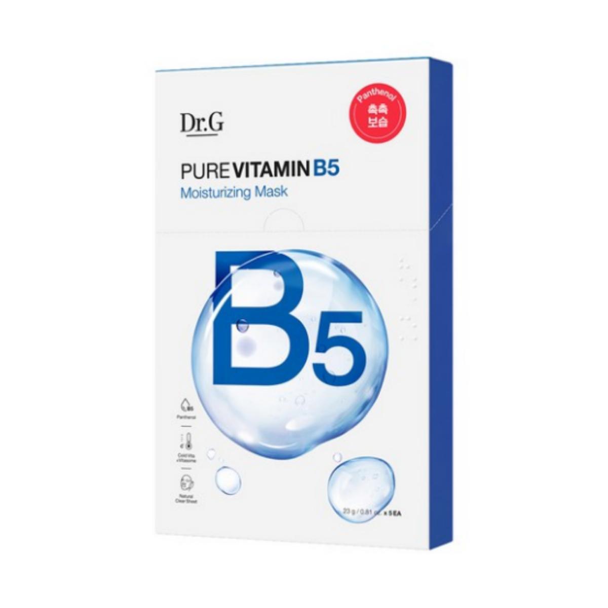 

Dr.G Pure Vitamin B5 Увлажняющая маска-пак — 23 г × 5 листов (1 коробка / набор)