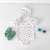 Ensemble de maillot de bain pour bébé de style coréen: Grenouillère pour Bébé Fille & Bonnet de Bain pour Vêtements de Plage d'Été