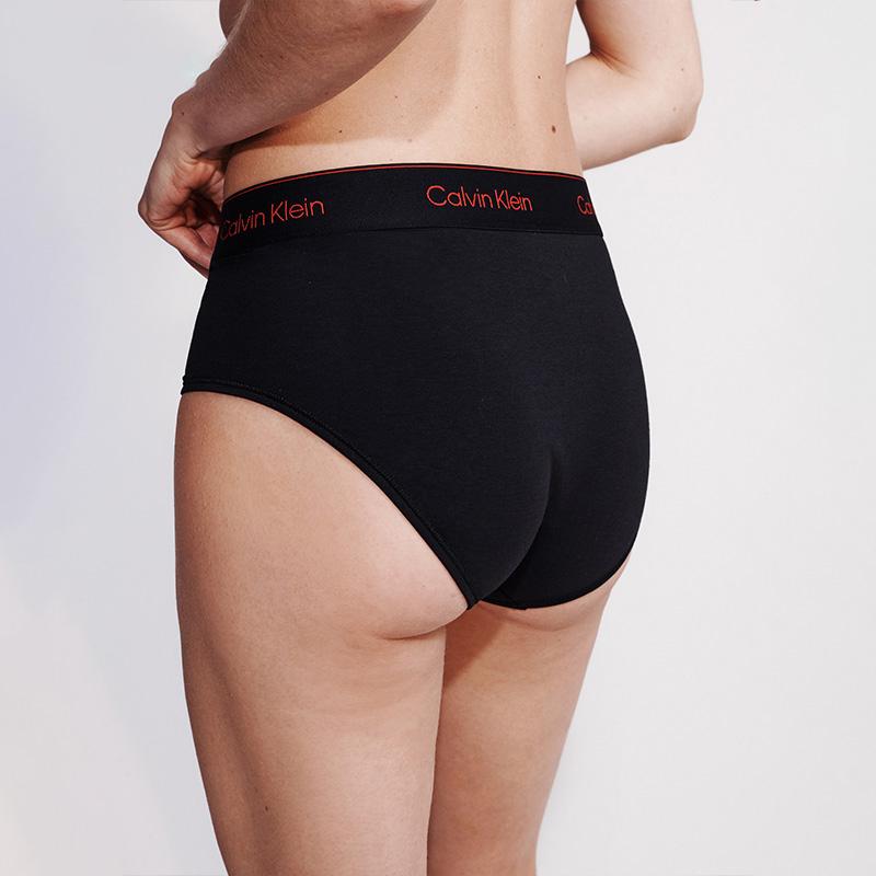 Calvin Klein Cross Jacquard Strap Triangle Underwear Women Underwear Space-Black 40447WT