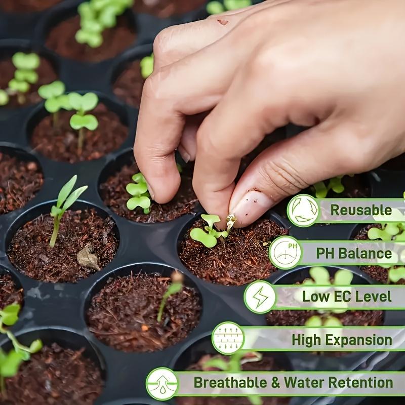 Cegły z włókna kokosowego - niska przewodność elektryczna i zrównoważone pH, kwadratowy kształt do ogrodnictwa i sadzenia w glebie z włókna kokosowego