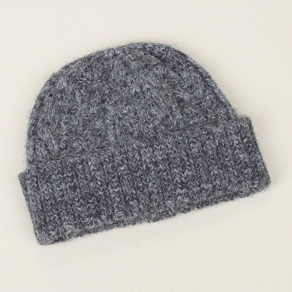 Early Autumn Casual and Comfortable Temperament Versatile Simple Solid Color Knitted Hat Outdoor Small Fresh Windproof Wool Hat