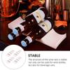 4Pcs European Style Plastic Wine Rack Stable Bottle Holder for Home Bar Kitchen Countertop Wine Storage Display Organizer Stand