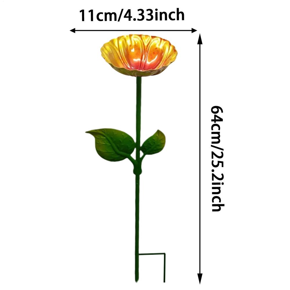

Bee Bath Outdoor Flower Bird Feeder Garden Decor Standing Bee Feeder for Hummingbird Drinking Yard Balcony Patio Deck Outside