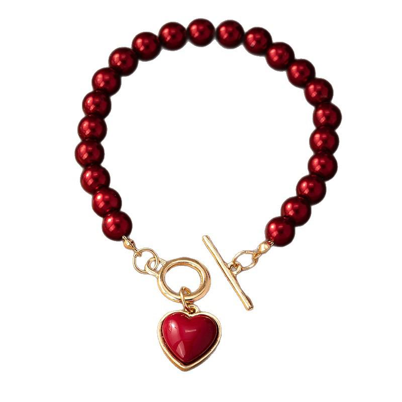 Elegantes Herzperlenarmband für Damen - Hochwertiger, vielseitiger Modeschmuck