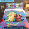 Angry Beavers Adventure 3pcs Bedding Set,Including 1pc Duvet Cover And 2pcs Pillowcases Perfect Gift for Christmas,Ideal for Bedroom, Dormitory