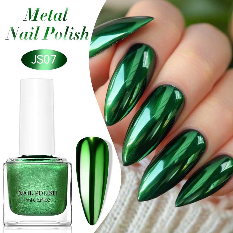 7ML Kovový Gel na Nehty Stříbrný Zlatý Zrcadlový Lak na Nehty Soak Off Gel Lak na Nehty