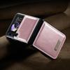 Luxury Non -Slip Leather Mobile Phone Case For Samsung Galaxy Z Flip4 Flip 4 Flip3 Flip 3 5g Non -Fingerprint Matte Cover
