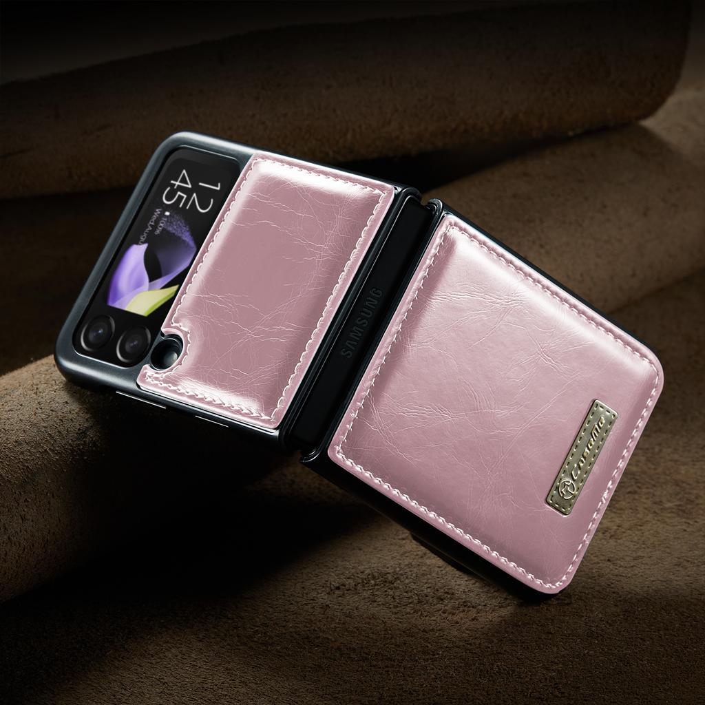 Luxury Non -Slip Leather Mobile Phone Case For Samsung Galaxy Z Flip4 Flip 4 Flip3 Flip 3 5g Non -Fingerprint Matte Cover