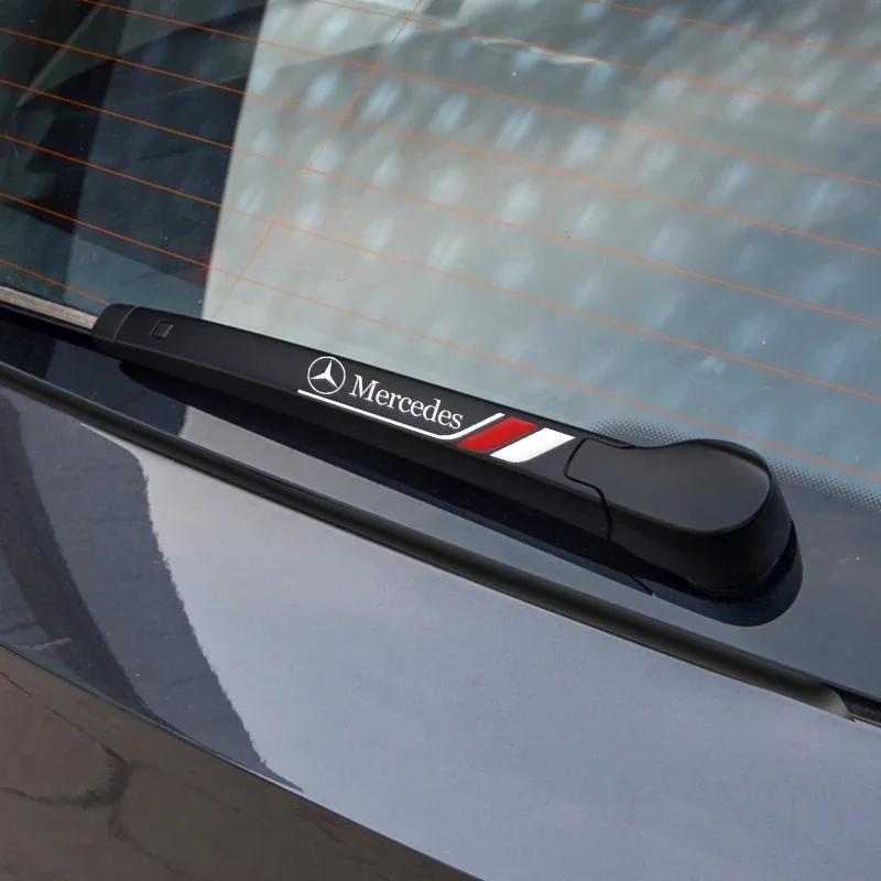 Auto Decor Decals Car Window Wiper Stickers For Mercedes Benz A B R G Class GLK GLA W204 W251 W463 W176 Creative Stickers Emblem
