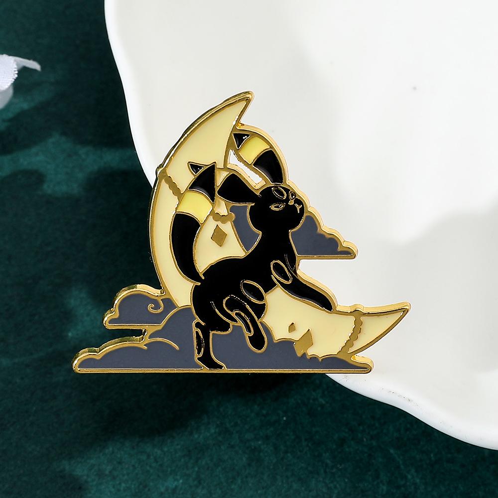Spille Smaltate Eeveelution Eevee Anime, Spilla Metallica Cartoon, Distintivo Gioielli alla Moda, Accessorio per Vestiti Cappello Zaino Regali