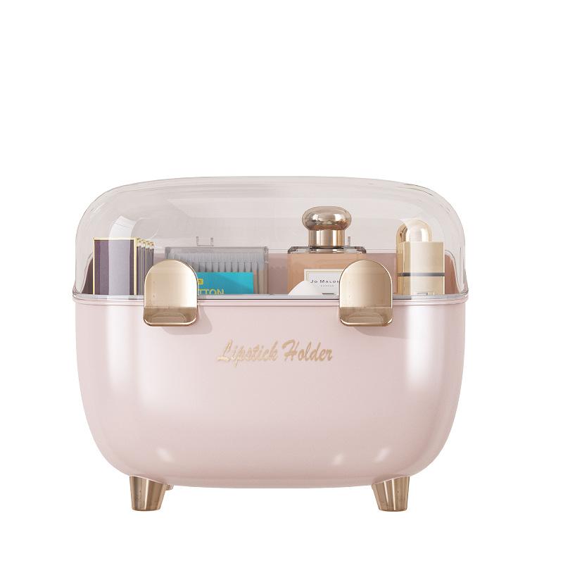 

Держатель для помады Органайзер с крышкой Прозрачный акриловый подставка для помады Контейнер Пылезащитный органайзер для косметики