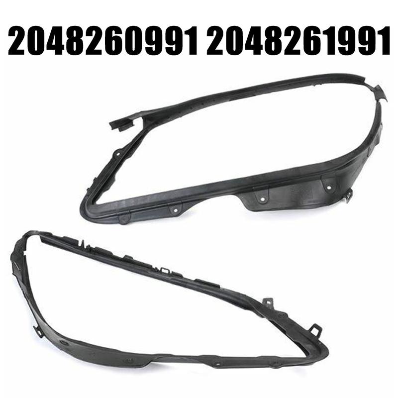 Gaskets Pair Headlight Cover Headlight Cover Gaskets Auto Parts Headlight Plastic Seal Strips For Mercedes W204 High Quality New