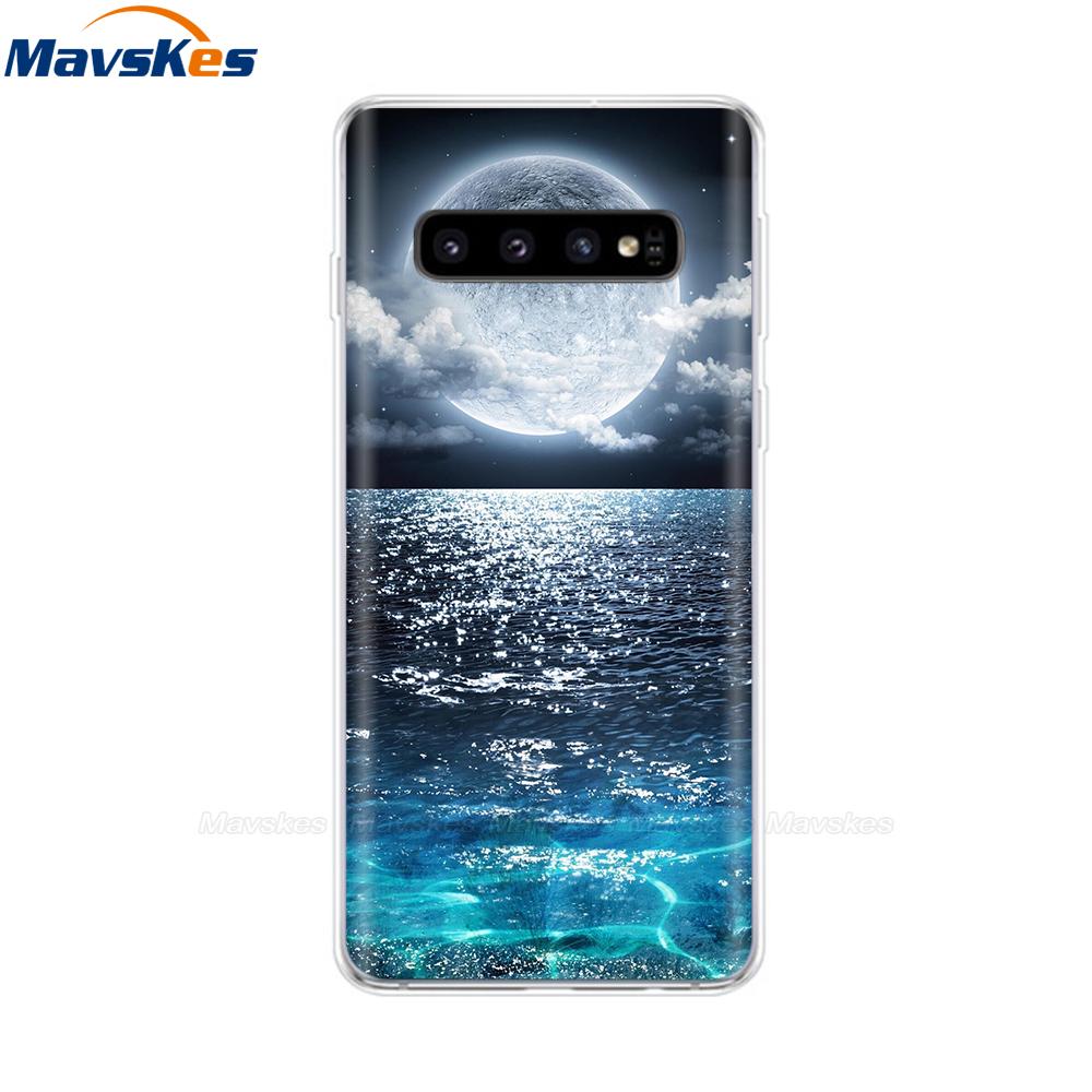 La più recente custodia stampata in TPU per Samsung Galaxy S10 S10 + Coperture del telefono per Samsung S10 Plus S10e Custodie Cover posteriore Paraurti Fundas Coque