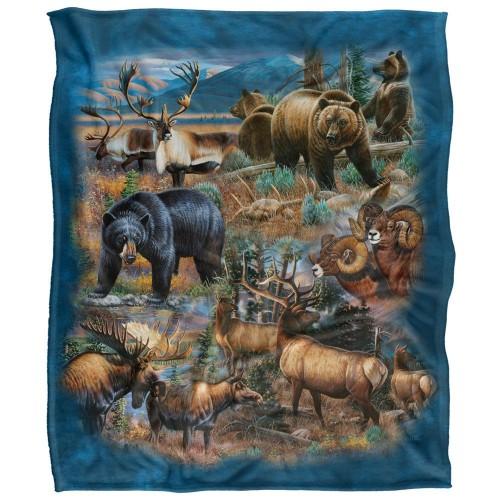 JQ Licensing Cf-Jp Big Game Hunting Silky Supersoft Blanket