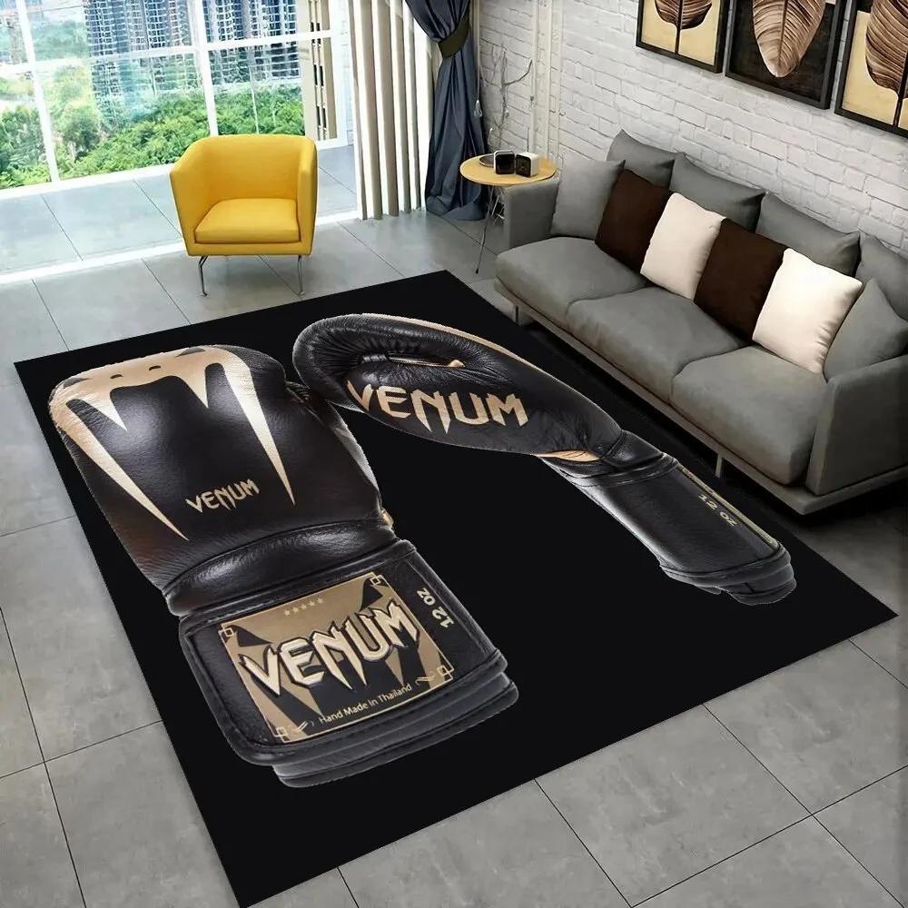 3D Boxing Gloves Boxer Fight Area Rug Large,Carpet Rug for Living Room Bedroom Sofa Doormat Decoration,Kids Non-slip Floor Mat